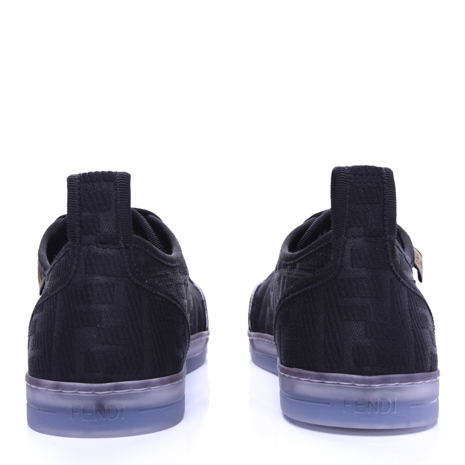 Fendi Corda FF Promenade Low Top Sneakers 39.5 Black 6 of 10