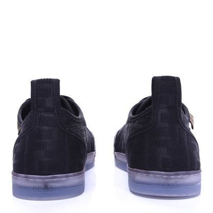 Fendi Corda FF Promenade Low Top Sneakers 39.5 Black 6 of 10