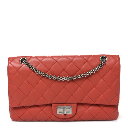 Chanel Aged Calfskin Quilted 2.55 Reissue 227 Flap Orange 1 of 9
