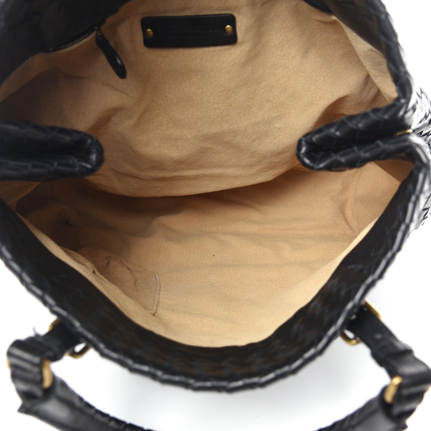 Nappa Intrecciato Medium Seamless Tote Black
