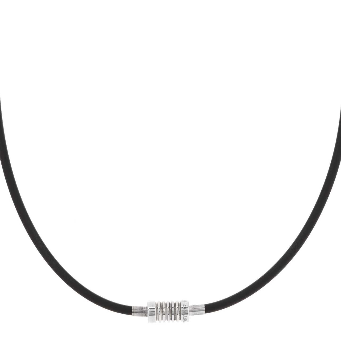 Sterling Silver Rubber Paloma Picasso Groove Surfer Necklace