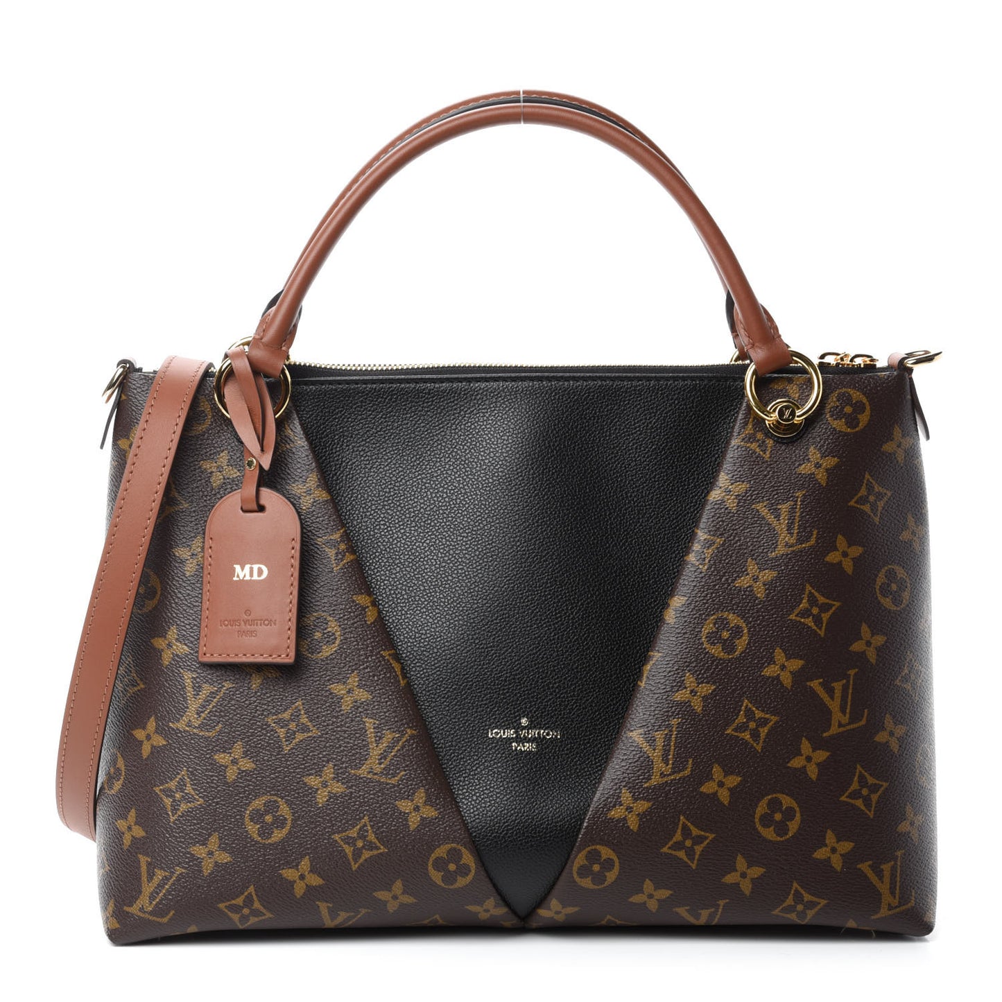 Monogram V Tote MM Black