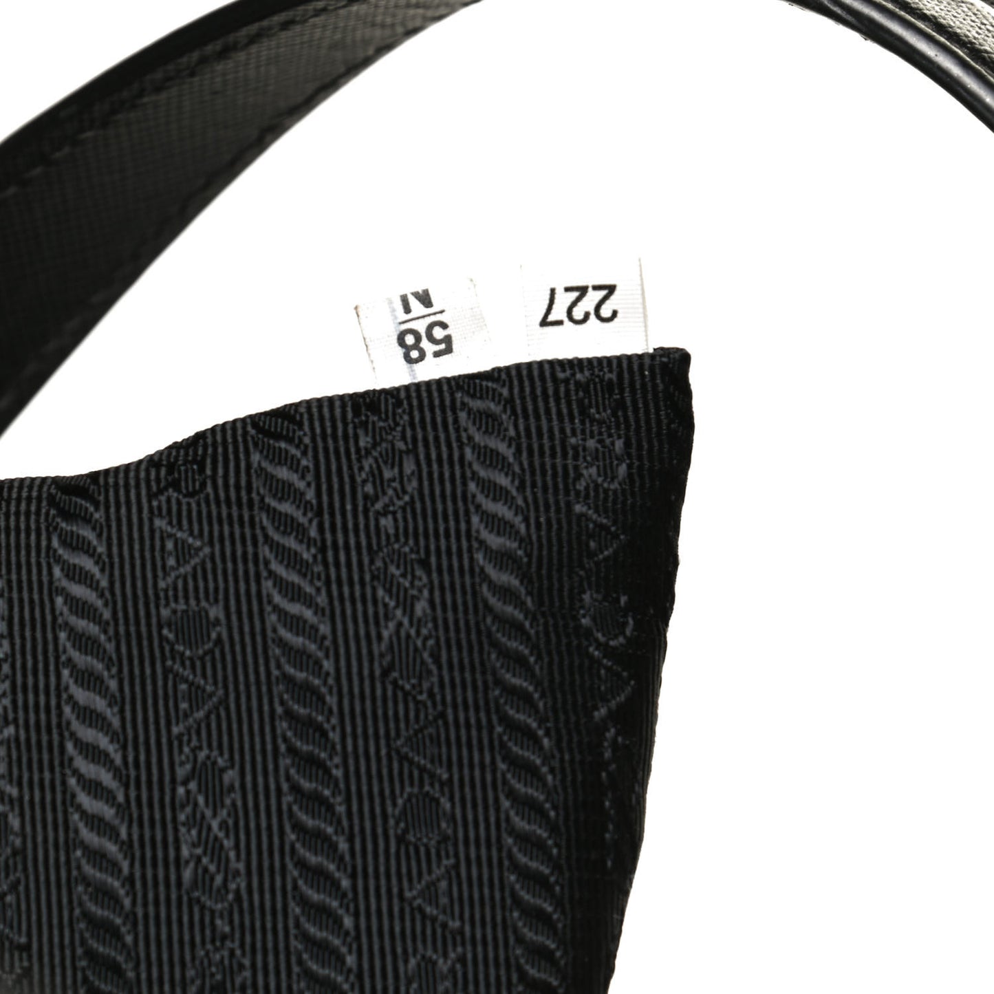 Tessuto Nylon Saffiano Shopping Tote Black