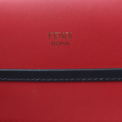 Fendi Vitello Century Opaco F is Fendi Bi-Color Small Runaway Satchel Fragola Black 6 of 11