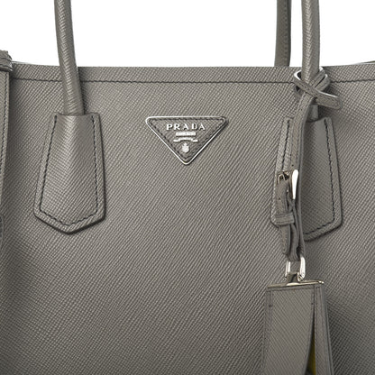 Prada Saffiano Cuir Large Double Bag Marmo 9 of 9