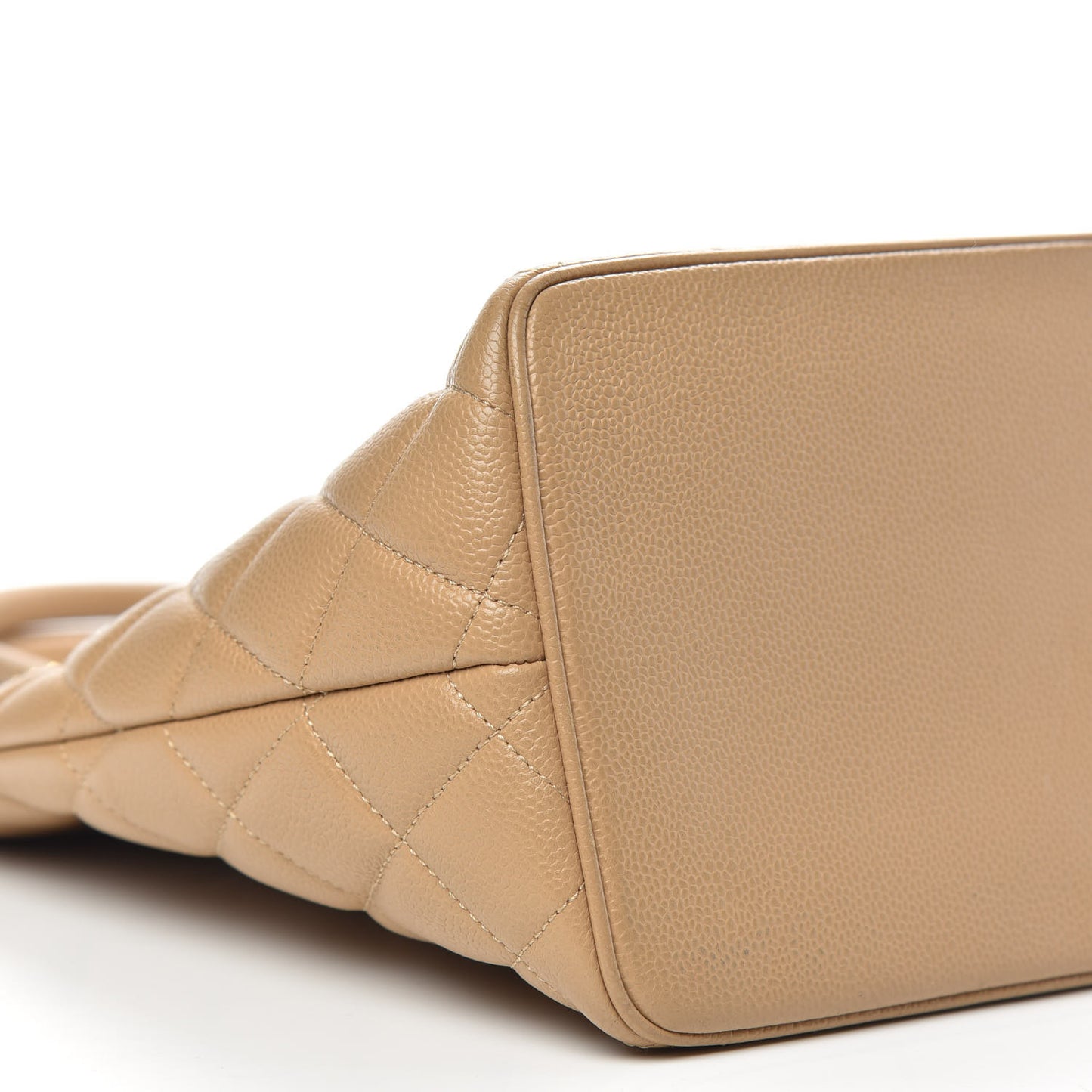 Caviar Quilted Medallion Tote Beige