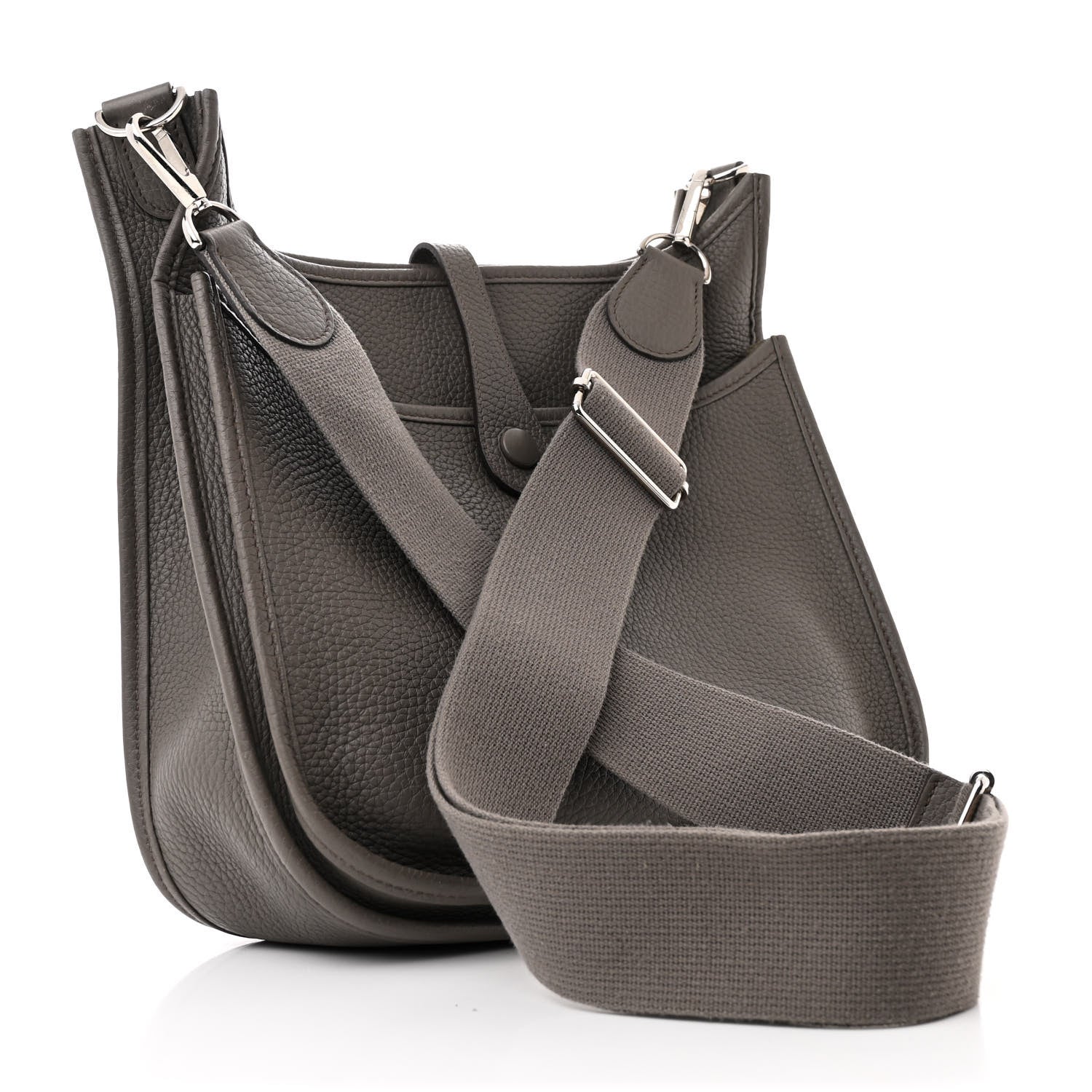 Hermes Taurillon Clemence EVELYNE III PM Etain 3 of 11