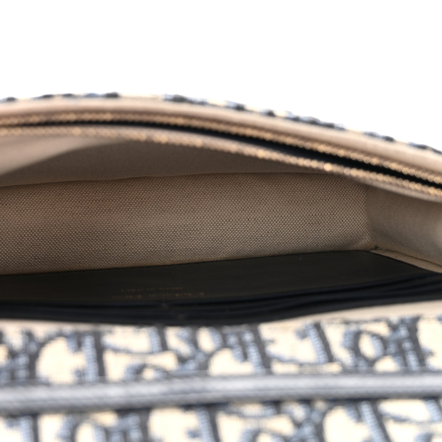 Oblique Saddle Chain Long Wallet Blue