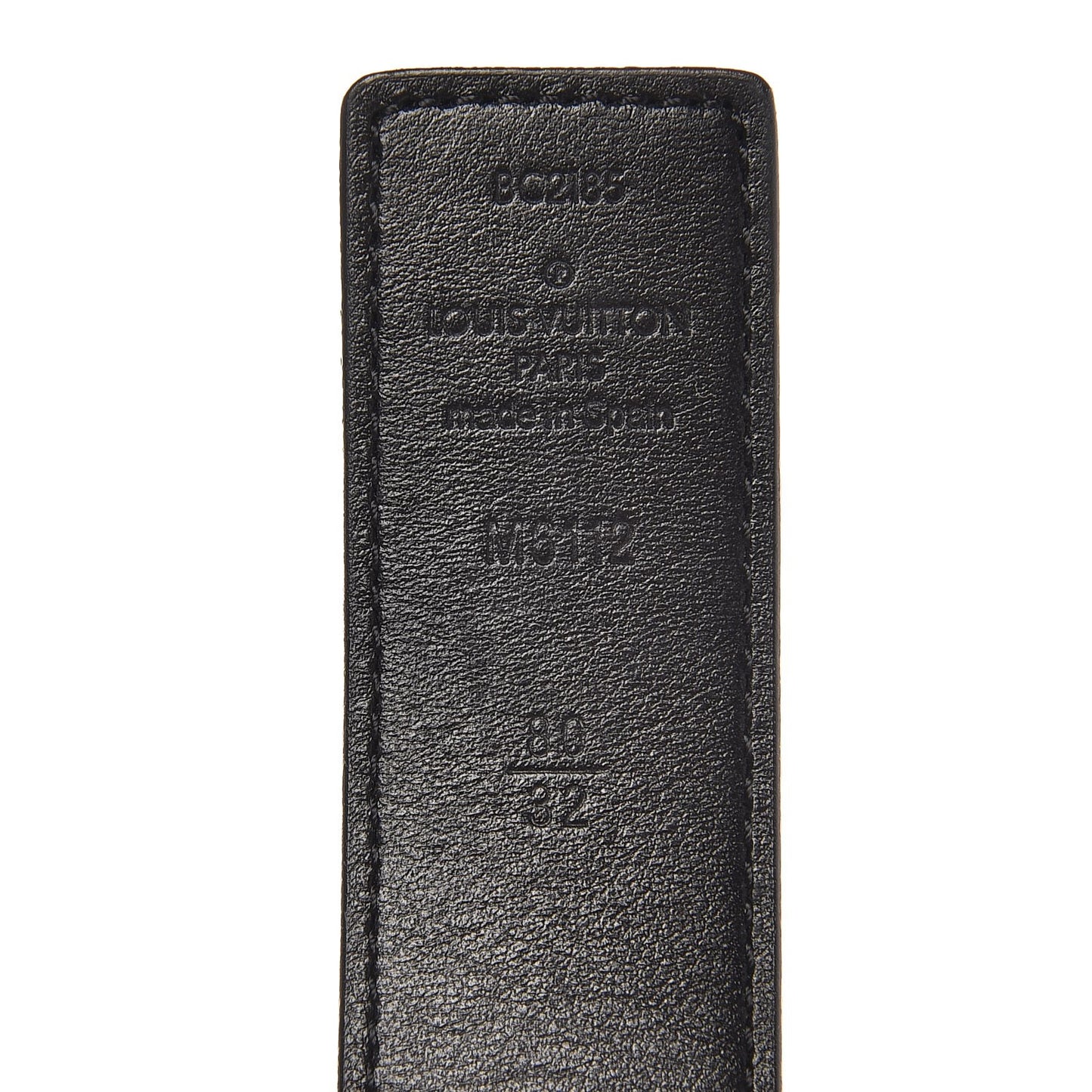 Calfskin Monogram 30mm LV Initiales Reversible Belt 80 32 Black
