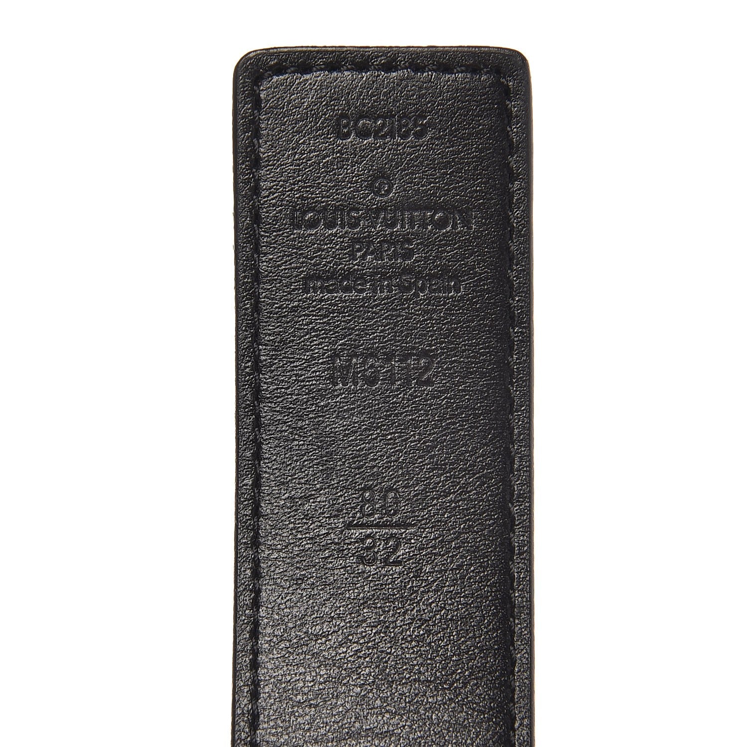 Louis Vuitton Calfskin Monogram 30mm LV Initiales Reversible Belt 80 32 Black 3 of 5