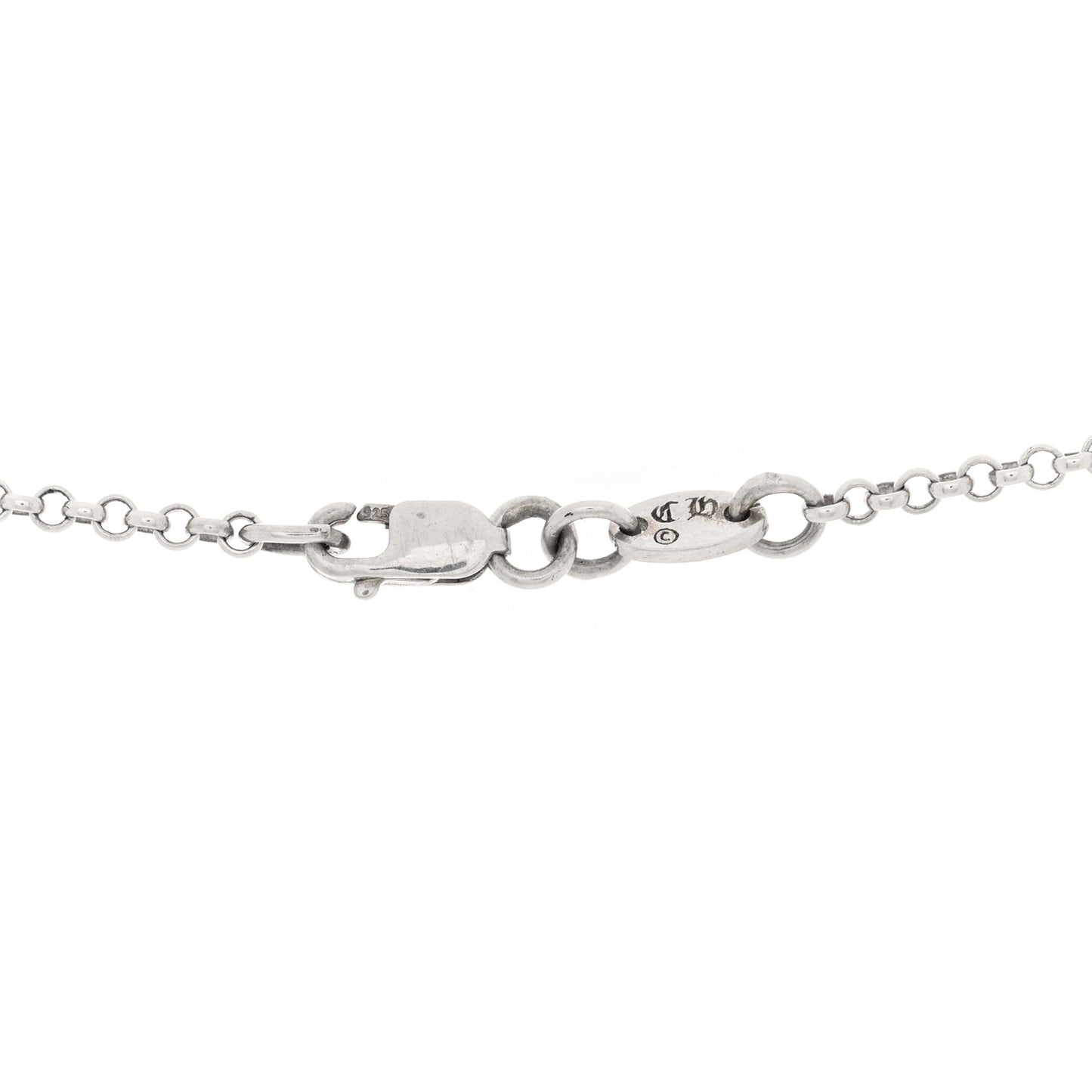 Sterling Silver Safety Pin Pendant Necklace