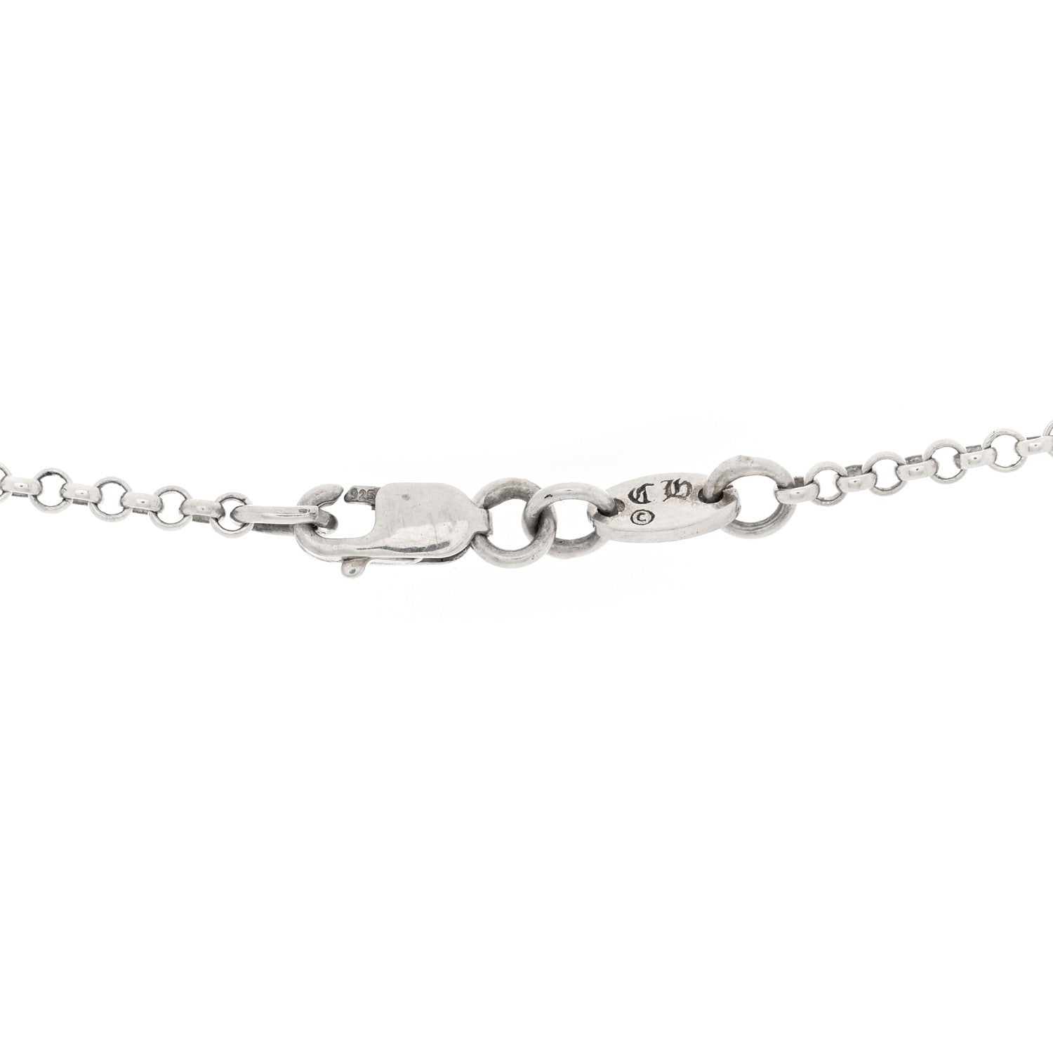 Chrome Hearts Sterling Silver Safety Pin Pendant Necklace 4 of 4
