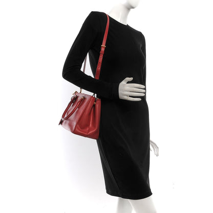 Prada Saffiano Small Galleria Double Zip Tote Peonia 2 of 20