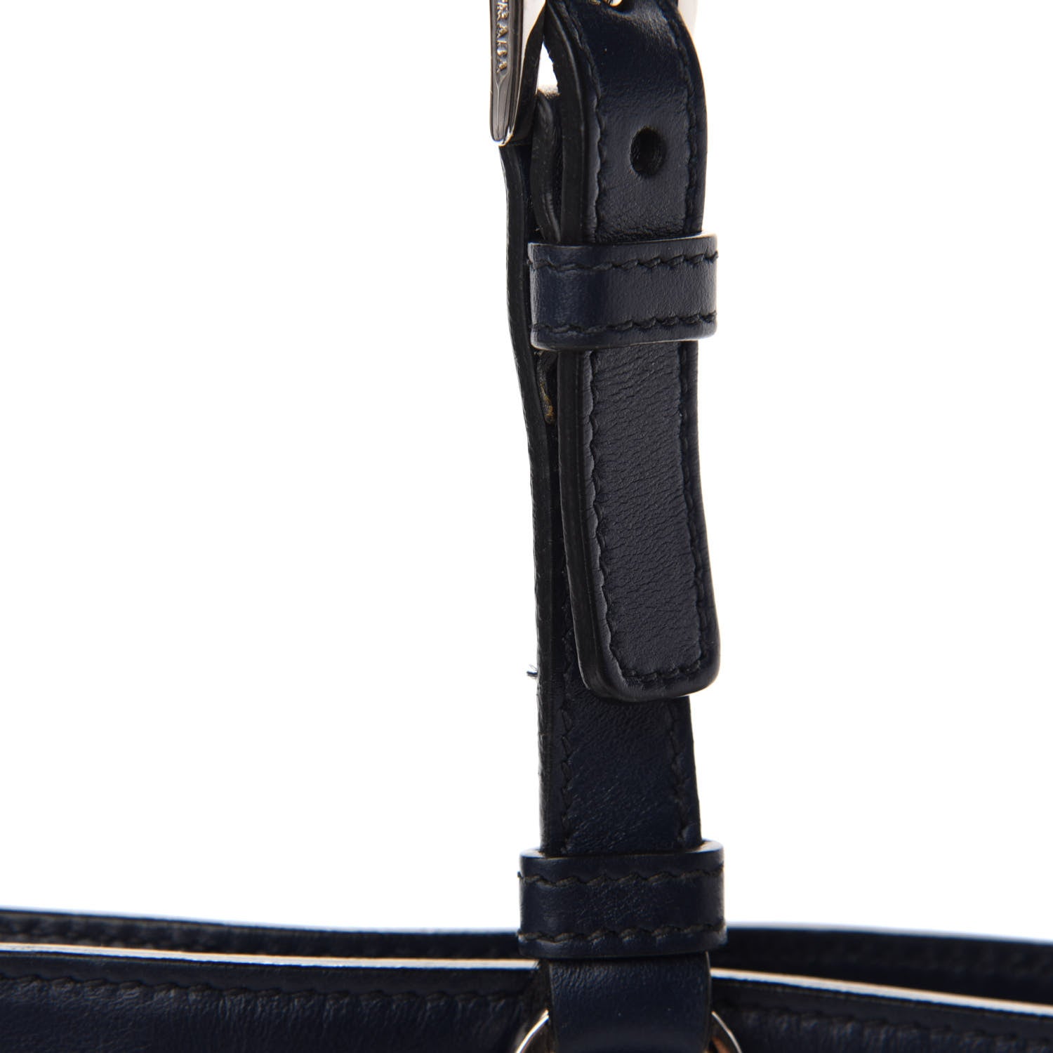 Prada Soft Calf Shopping Tote Baltico 8 of 13