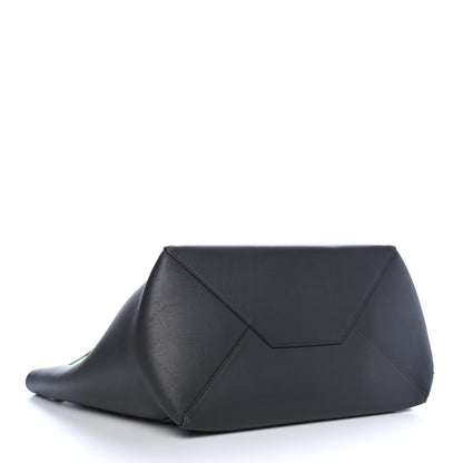 Celine Smooth Calfskin Small Tassel Cabas Phantom Gray Green 3 of 10