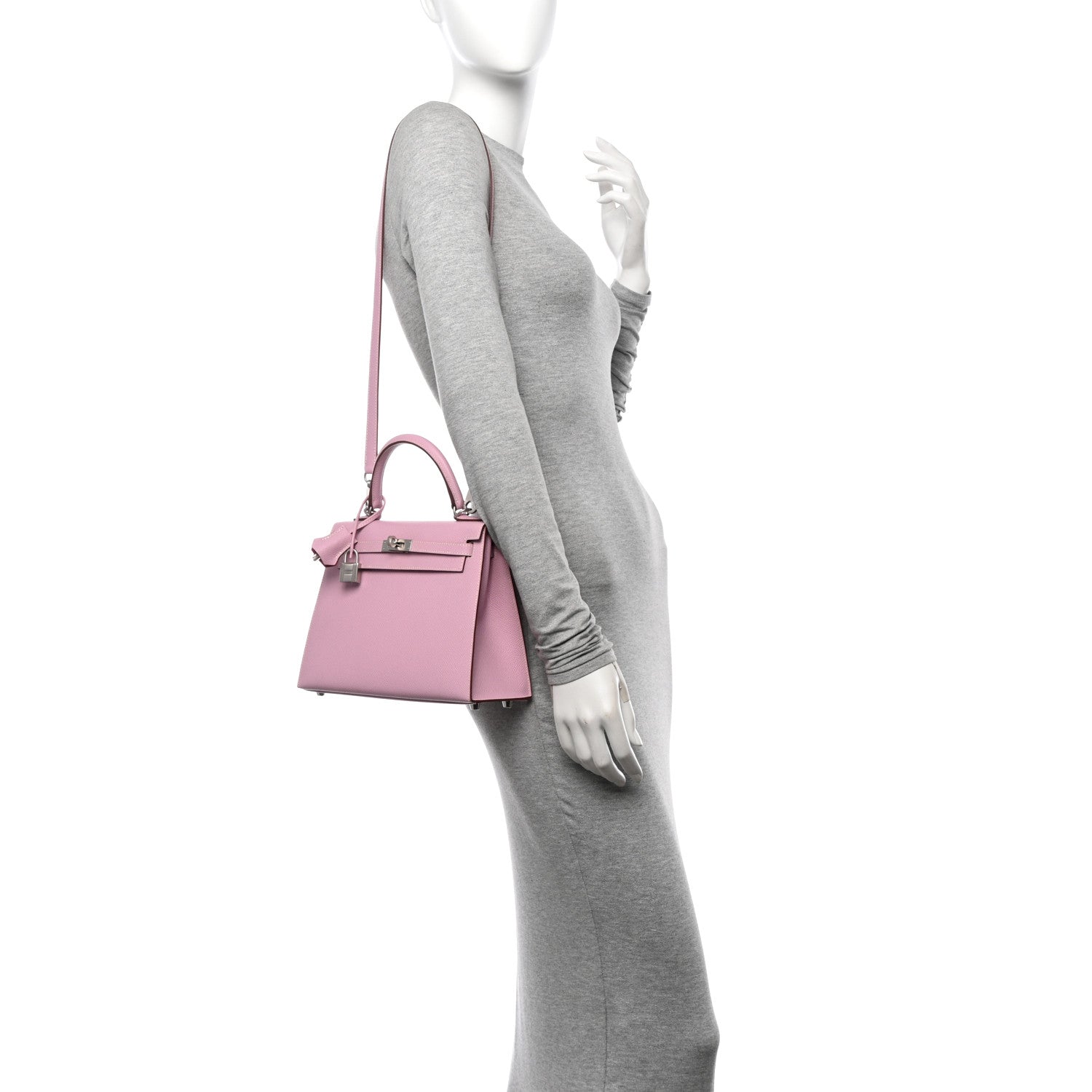 Hermes Epsom Horseshoe Kelly Sellier 25 Mauve Sylvestre Rose Mexico 2 of 11
