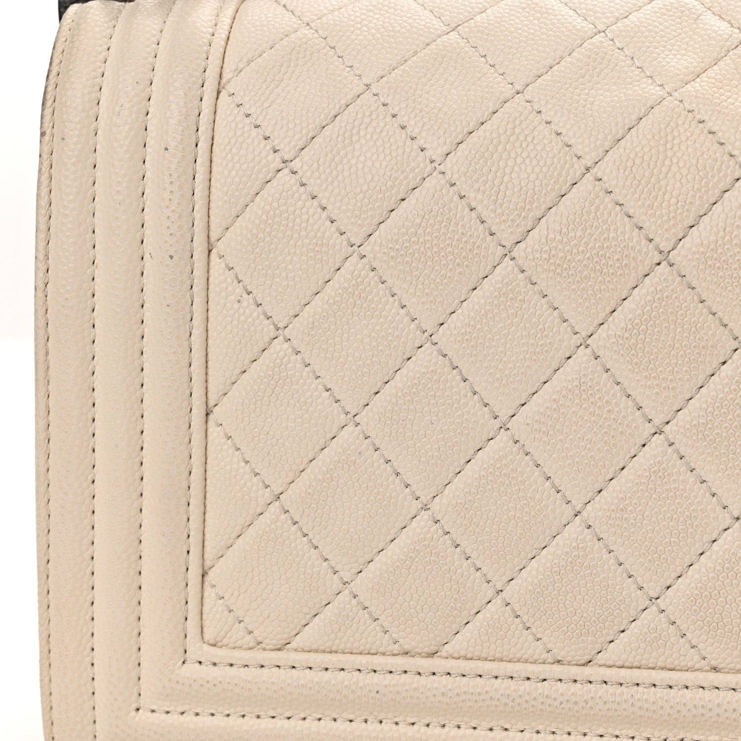 Chanel Caviar Quilted Medium Boy Flap Ivory 20 of 20