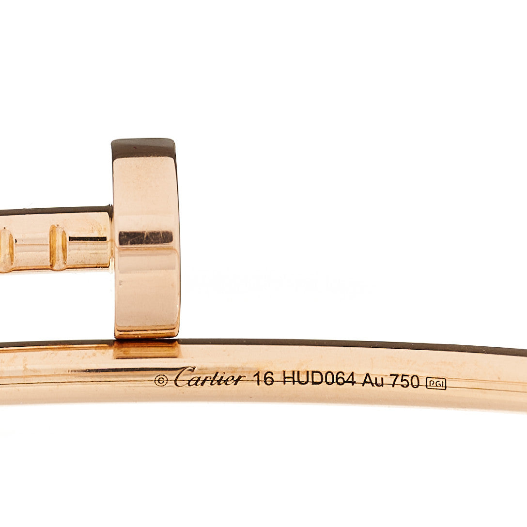 Cartier 18K Pink Gold Small Juste Un Clou Bracelet 16 2 of 4