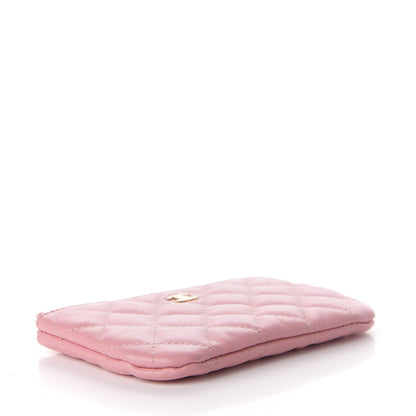 Chanel Lambskin Quilted Small Cosmetic Case Pink 4 of 7
