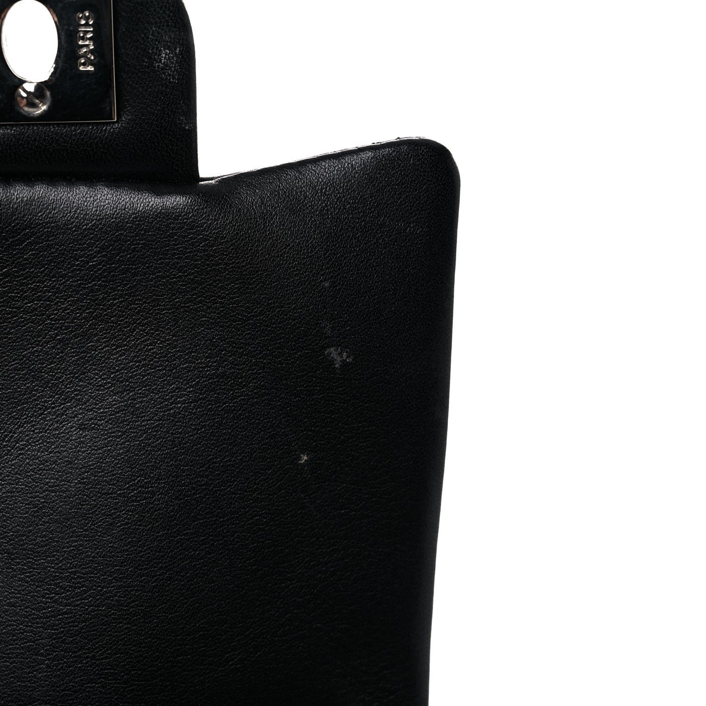 Calfskin Quilted Cambon Multipocket Shoulder Bag Black