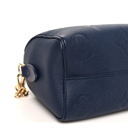 Louis Vuitton Empreinte Monogram Giant Speedy Bandouliere 20 Navy 8 of 9