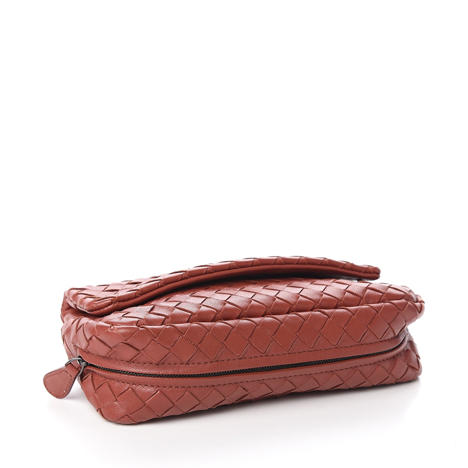 Bottega Veneta Nappa Intrecciato Mini Chain Messenger Brique 3 of 9