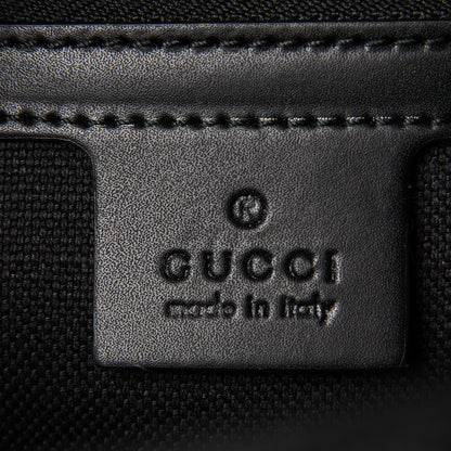 Gucci GG Supreme Monogram Web Angry Cat Embroidered Vertical Tote Black Grey 6 of 7