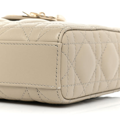Christian Dior Lambskin Cannage Medium Lady D-Joy Sand 7 of 8