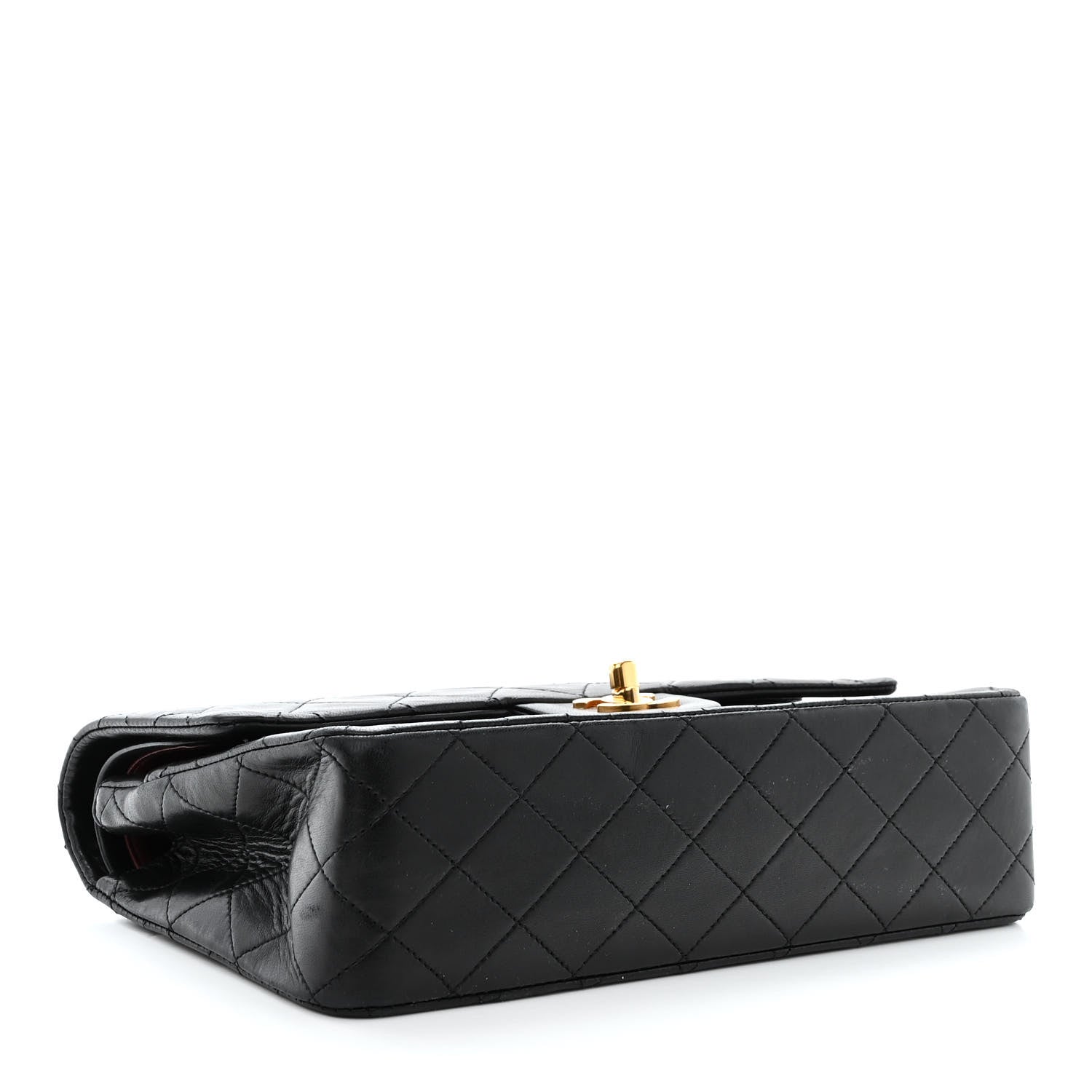 Chanel Lambskin Quilted Medium Double Flap Black 4 of 15