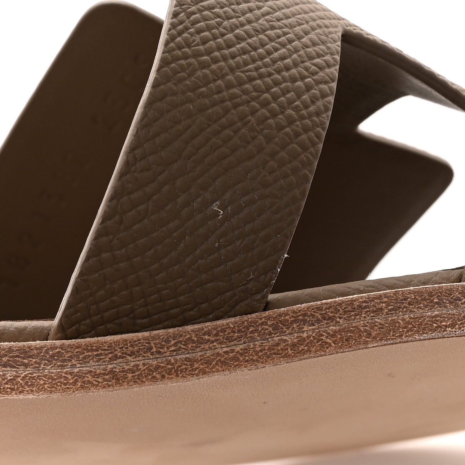 Hermes Epsom Santorini Sandals 36 Etoupe 11 of 13