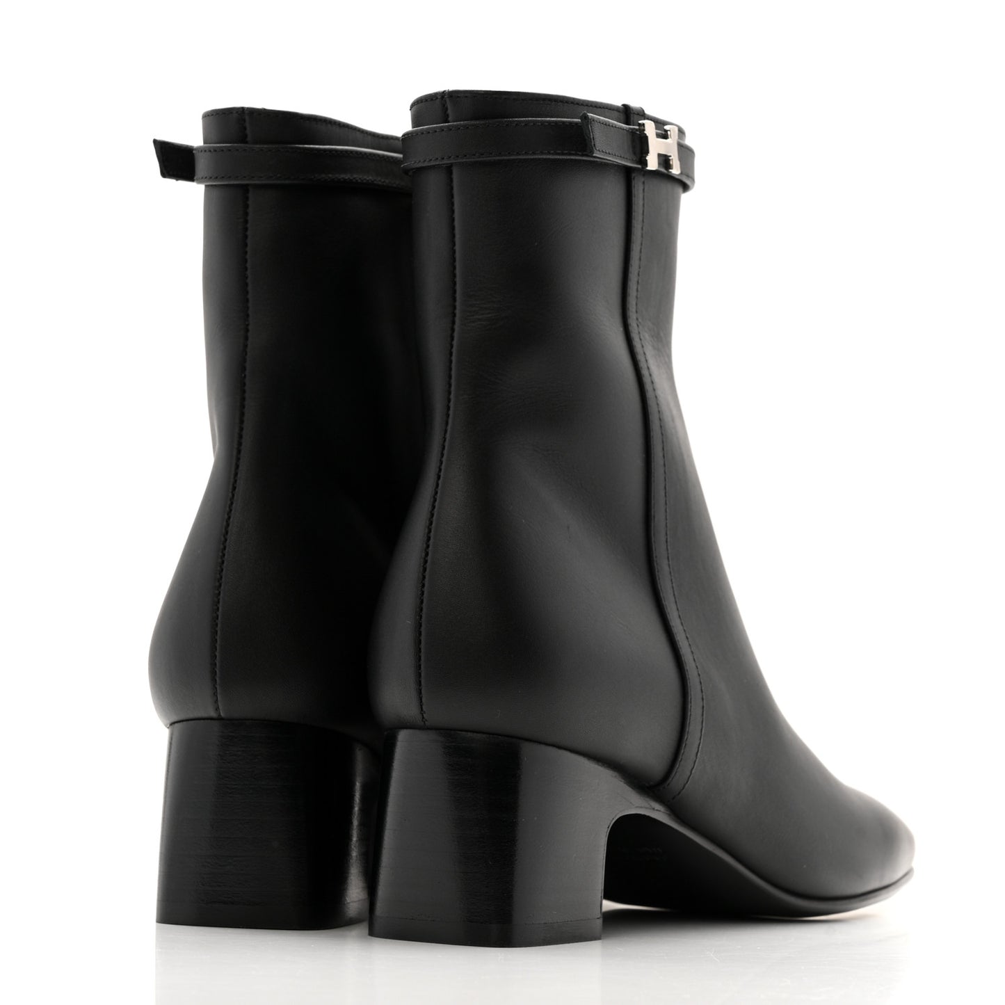 Calfskin Hommage Ankle Boots 37 Black