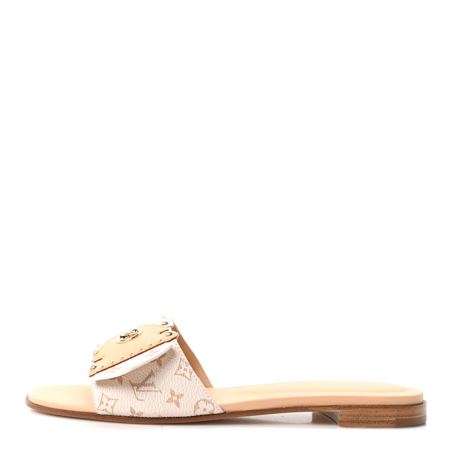 Monogram LV Frame Flat Mule 40 Dune Beige