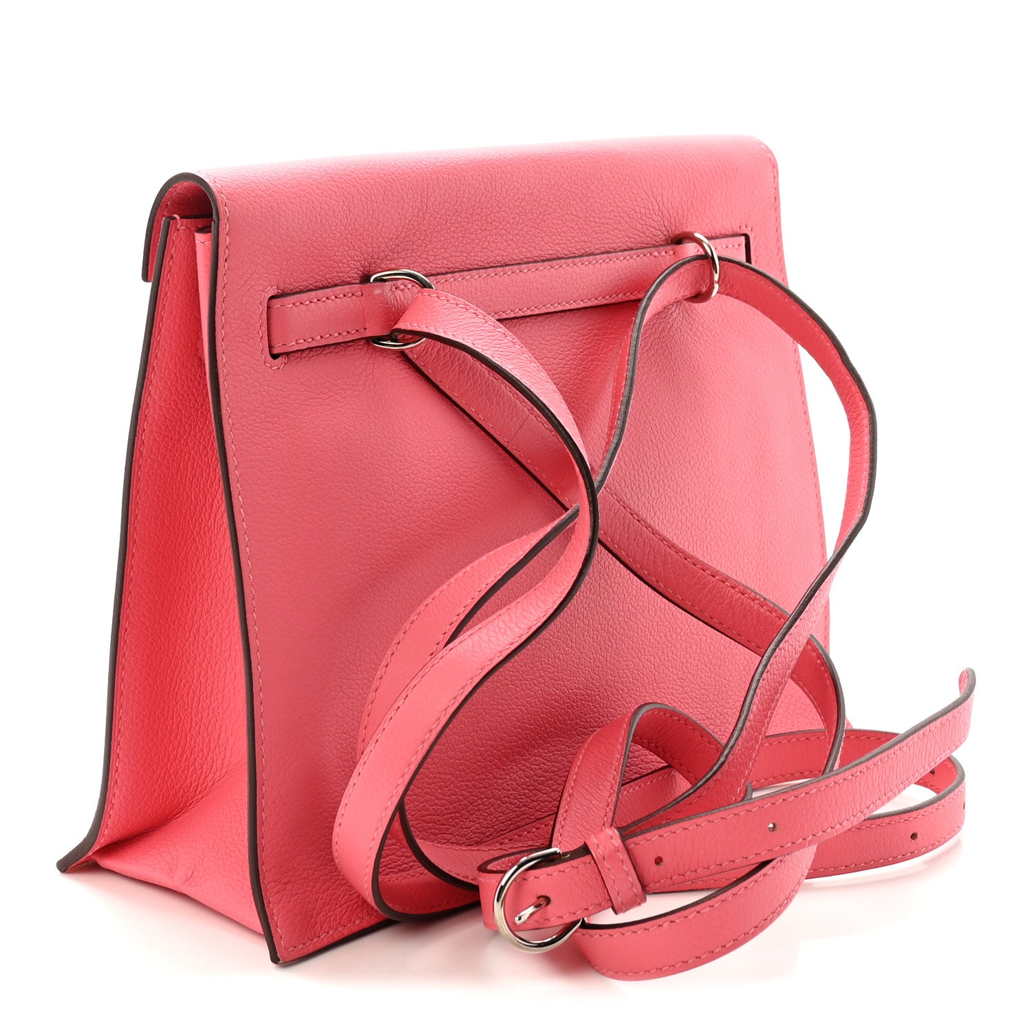 Hermes Evercolor Kelly Danse II Belt Bag Rose Azalee 3 of 9