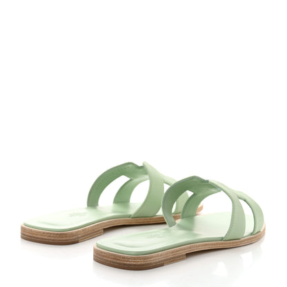 Hermes Epsom Oran Sandals 39 Vert Jade 4 of 8
