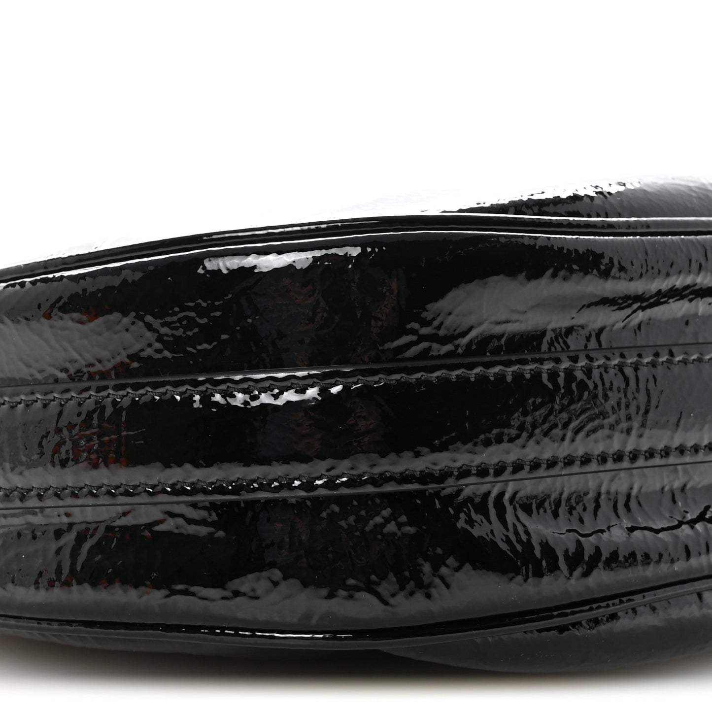 Patent Naplak Arque Shoulder Bag Black