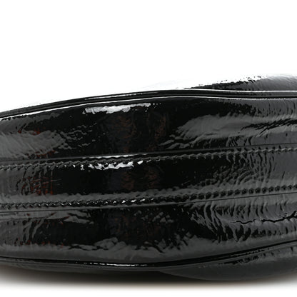 Prada Patent Naplak Arque Shoulder Bag Black 7 of 8