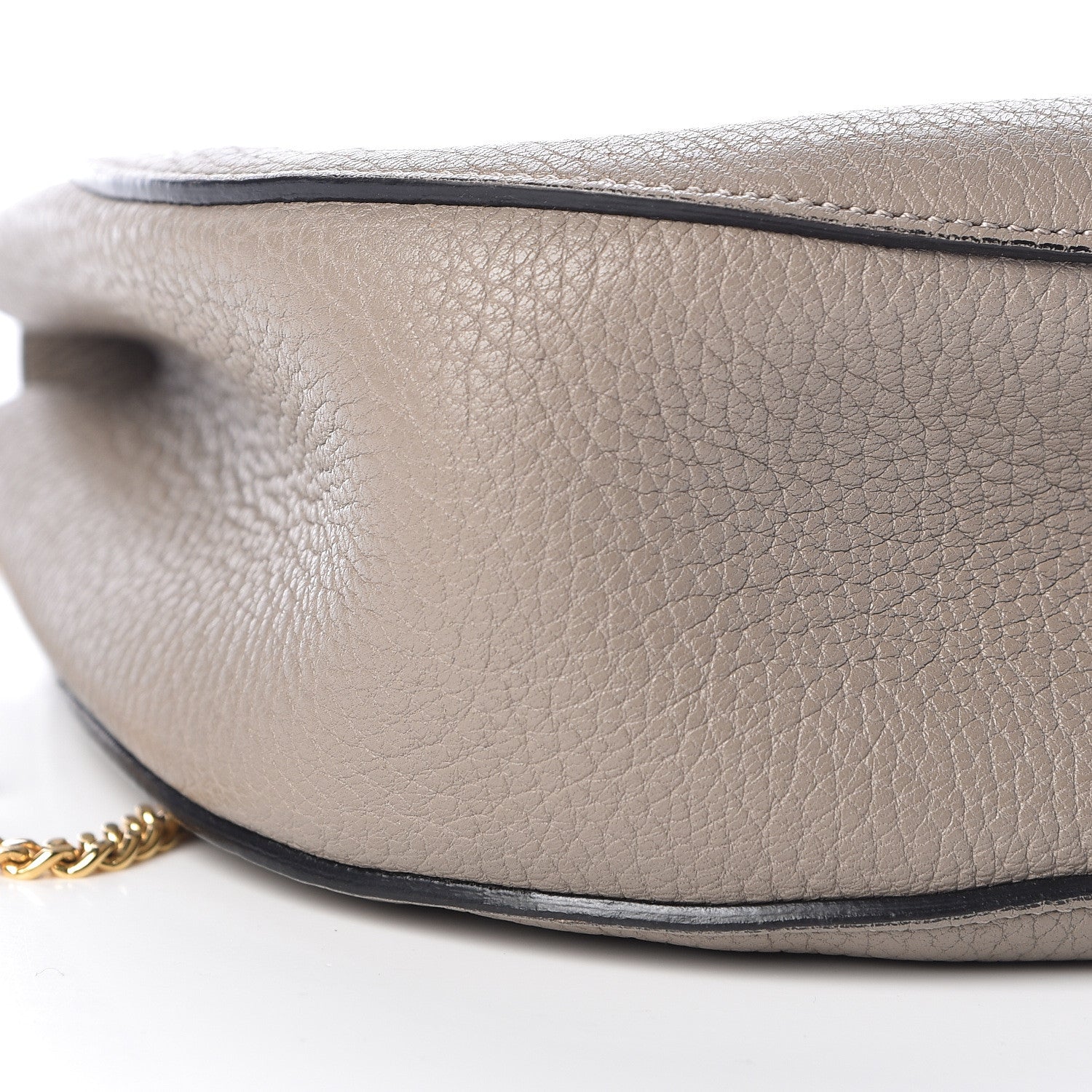 Chloe Grained Lambskin Drew Shoulder Bag Motty Grey 9 of 10