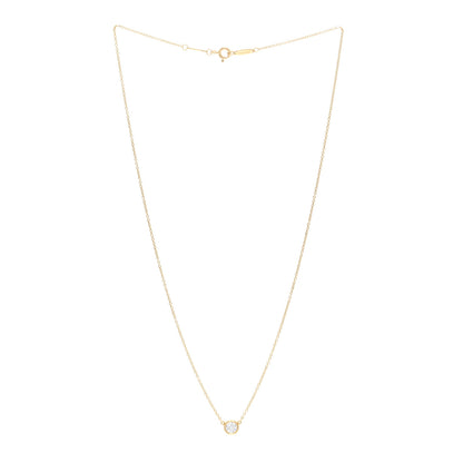 Tiffany 18K Yellow Gold Diamond .33ct Elsa Peretti Diamonds by the Yard Pendant Necklace 3 of 4