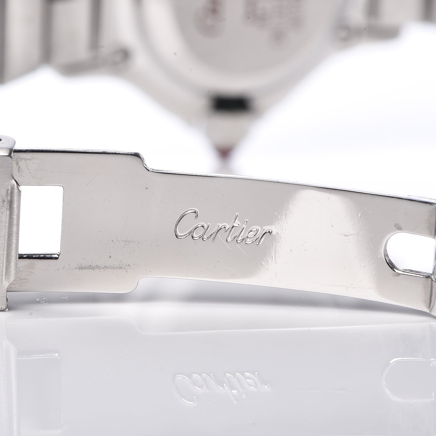 Cartier Stainless Steel 18K Yellow Gold Diamond 25mm Santos Octagon Automatic Watch Black 7 of 11