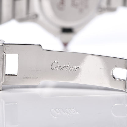 Cartier Stainless Steel 18K Yellow Gold Diamond 25mm Santos Octagon Automatic Watch Black 7 of 11