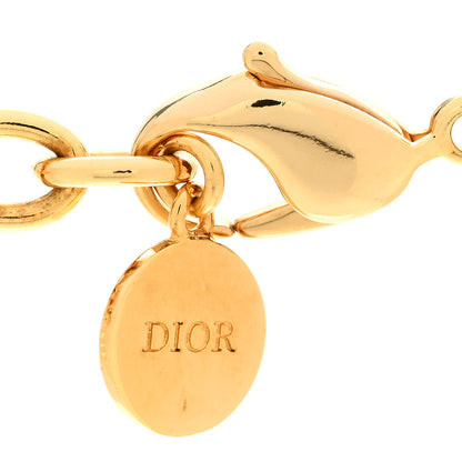 Christian Dior Metal CD Choker Necklace Gold 5 of 6