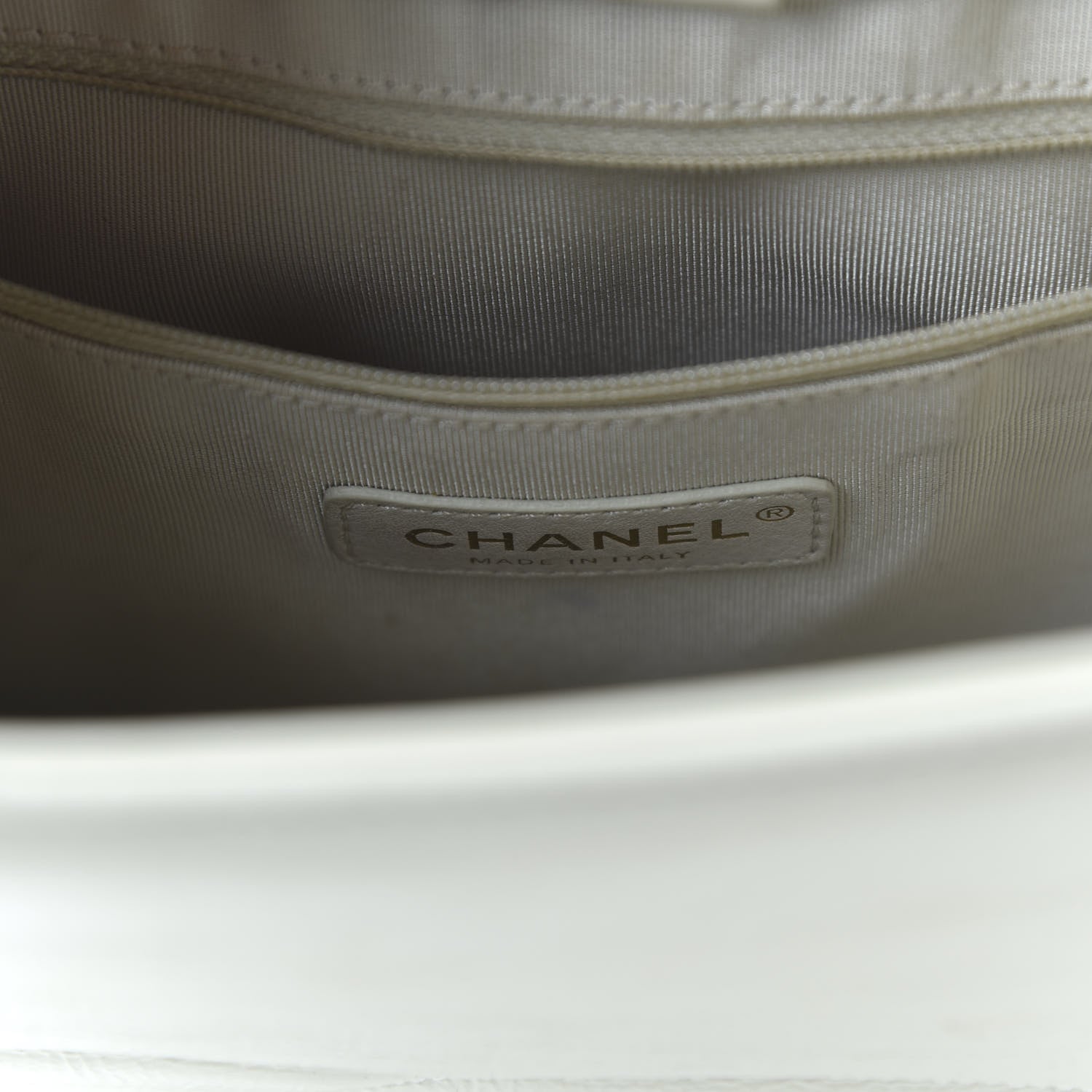 Chanel Shiny Aged Calfskin North South Shopping Bag White 8 of 12