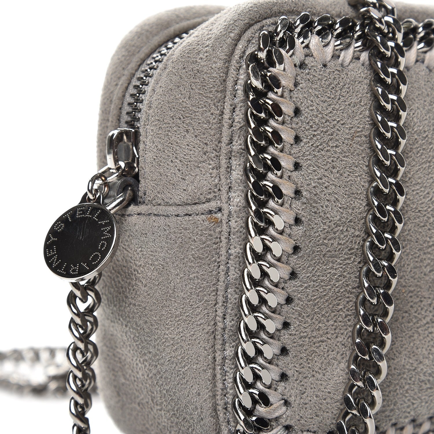 Stella McCartney Shaggy Deer Falabella Crossbody Camera Bag Light Grey 9 of 9
