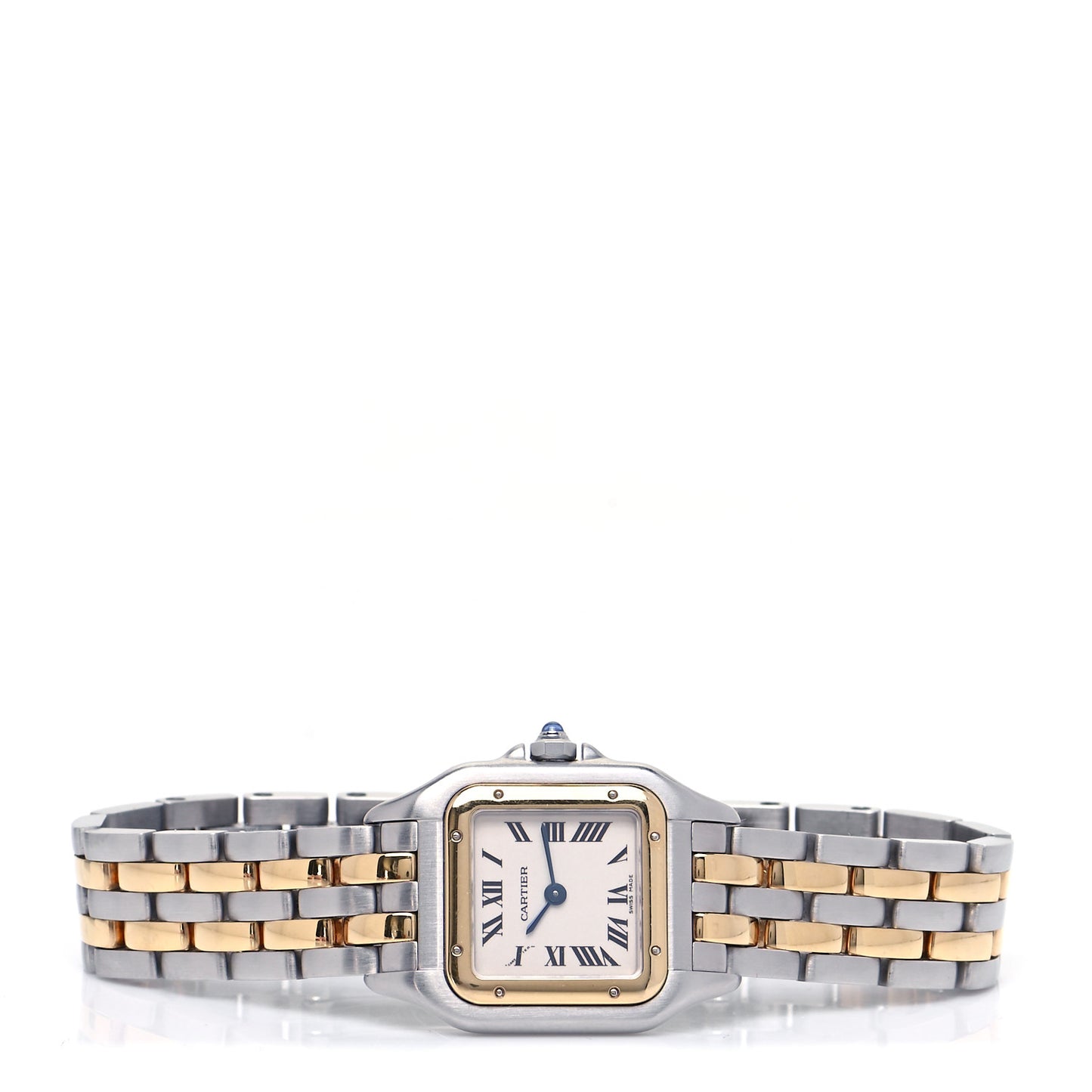 Stainless Steel 18K Yellow Gold 22mm Panthere Quartz Watch