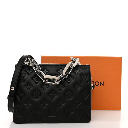Louis Vuitton Lambskin Embossed Monogram Coussin BB Black 12 of 12