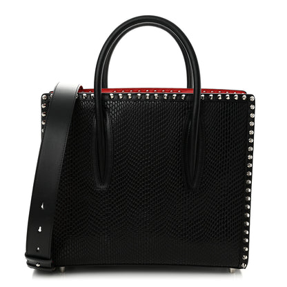 Christian Louboutin Jurassic Calfskin Patent Studded Medium Paloma Black 1 of 11