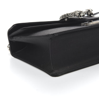Gucci Satin Silk Crystal Small Dionysus Shoulder Bag Black Black Diamond 6 of 10