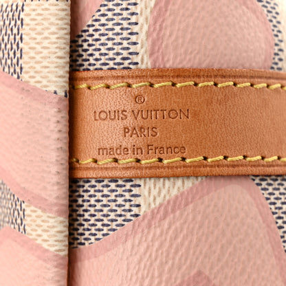 Louis Vuitton Damier Azur Tahitienne Speedy Bandouliere 30 Rose Ballerine 6 of 13