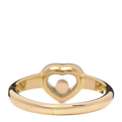 Chopard 18K Yellow Gold Diamond Happy Heart Ring 52 6 3 of 7