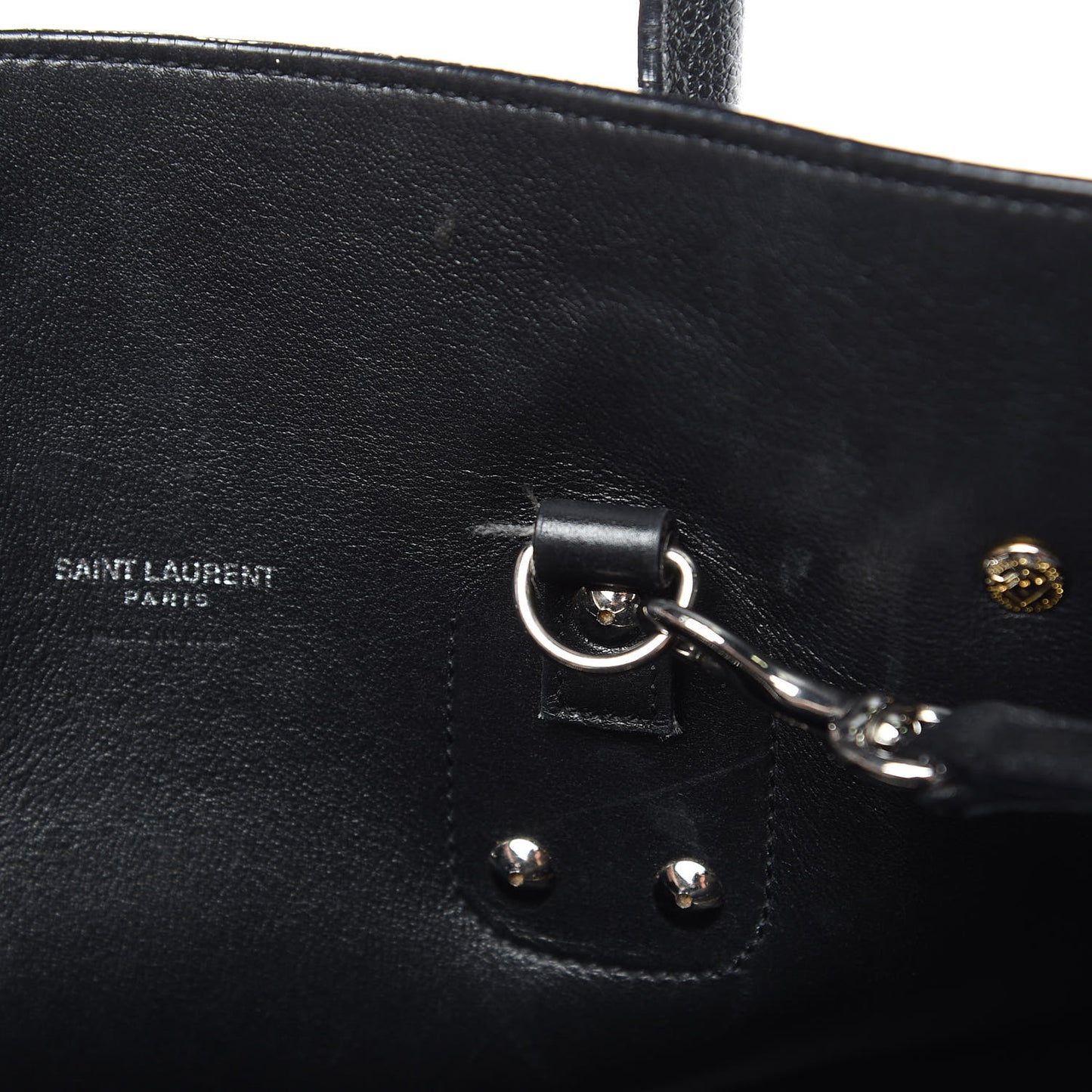 Grained Calfskin Small Sac De Jour Black